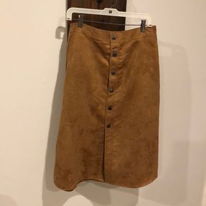 Camel Aline button up skirt. NBW